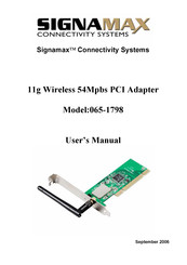 Signamax 065-1798 User Manual
