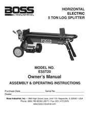 Boss Industrial ES5T20 Owner's Manual