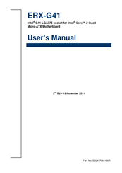 Avalue Technology ERX-G41 User Manual