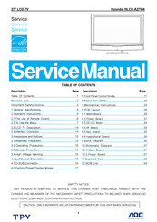 Hyundai HLCD-A27W4 Service Manual