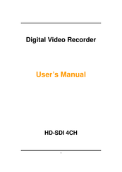 ASAP Technology HD-SDI 4CH User Manual