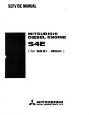 Mitsubishi Heavy Industries S4E Service Manual