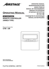 Airstage UTB- UB Operating Manual