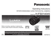 Panasonic H-FSQ 14045 Operating Instructions Manual