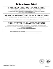 Kitchenaid FREESTANDING OUTDOOR GRILL Installation Instructions And Use & Care Manual