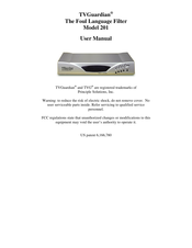 TVGuardian 201 User Manual