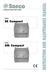 Saeco SE Compact Instruction And Maintenance Manual