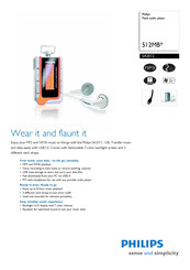 Philips SA2012/93 Specifications