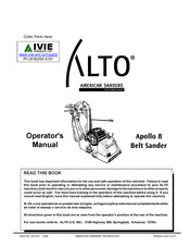 Alto Apollo 8 Operator's Manual