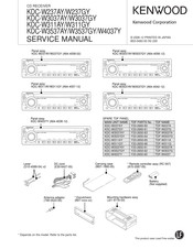 Kenwood KDC-W311GY Service Manual