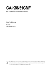Gigabyte GA-K8N51GMF User Manual