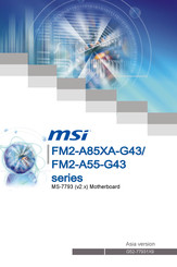 MSi FM2-A55-G43 series Manual