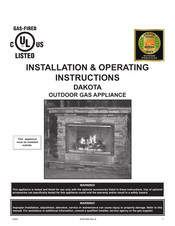 Heat & Glo LifeStyle Dakota Installation & Operating Instructions Manual