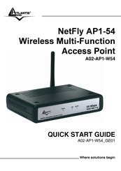 Atlantis NetFly A02-AP1-W54 Quick Start Manual