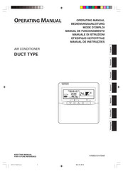 LG DUCT TYPE AIR CONDITIONER Operating Manual