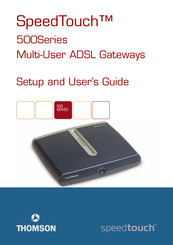THOMSON SpeedTouch 500Series Setup And User Manual