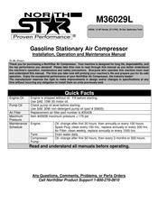NorthStar M36029L Installation, Operation And Maintenance Manual