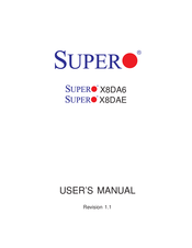 Supero X8DAE User Manual