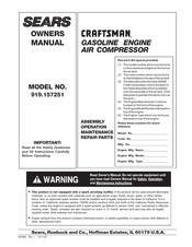 Craftsman 919.157251 Owner's Manual