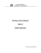 I/O WM-01 User Manual