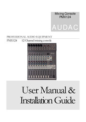 Audac PMX124 User Manual & Installation Manual