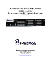 Blackrock Microsystems Cerebus Stim Switch 128 Channel User Manual