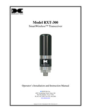 Detcon SmartWireless RXT-300 Operator's Installation And Instruction Manual
