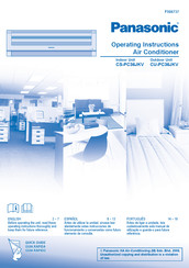 Panasonic CS-PC36JKV Operating Instructions Manual