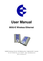 ELPRO 805U-E User Manual