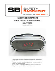 Safety Basement SB-CC8930 Instruction Manual