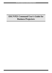Epson VP21 User Manual