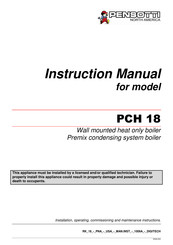 Pensotti PCH 18 Instruction Manual