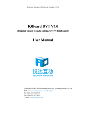 Returnstar Interactive Tech IQBoard DVT V7.0 User Manual