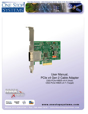 One Stop Systems OSS-PCIe-HIB25-x4-T (Target) User Manual