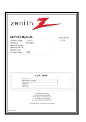 Zenith L15V36 Series Service Manual