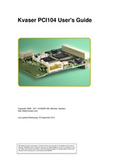 Kvaser PCI104 User Manual