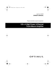 Optimus Optimus Owner's Manual