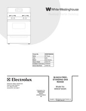 White-Westinghouse WWGF3004K Parts List