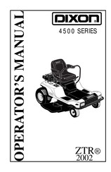 Dixon Zeeter Classic ZTR 2002 Operator's Manual