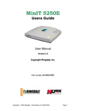 Ringdale Minit 5250E User Manual