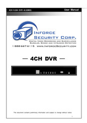 inforce 4ch h.264 dvr User Manual