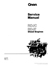 Onan RDJC Service Manual