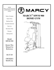 Marcy Mwm 980 Manuals Manualslib