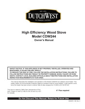 DutchWest DutchWest CDW300007 Owner's Manual