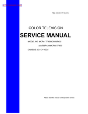 Thomson MCR61TF30 Service Manual