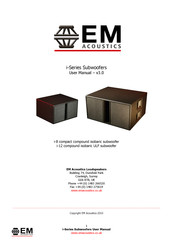 EM Acoustics i-12 User Manual