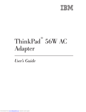 IBM ThinkPad 56W AC Adapter User Manual