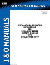 GNB SCRF SERIES Installation & Operating Instructions Manual
