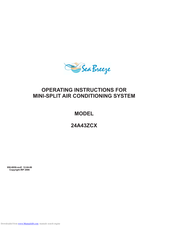 Sea Breeze 24A43ZCX Operating Instructions Manual