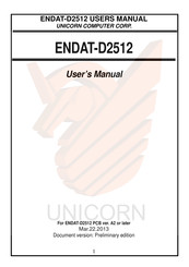Unicorn ENDAT-D2512 User Manual
